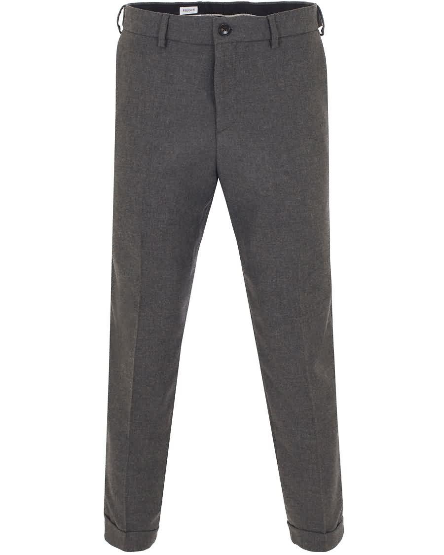 filippa k lorens cropt slacks grey melange Blomst Tote Salg b5lat